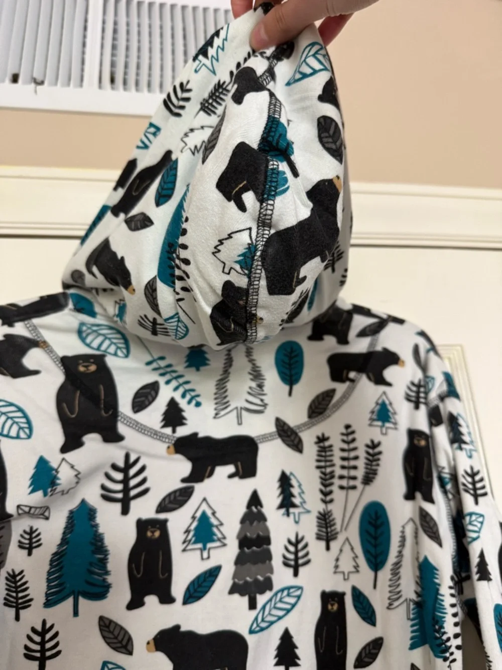 Adult Lazy One Woodland Hooded Onesie - L - Picture 6 of 6